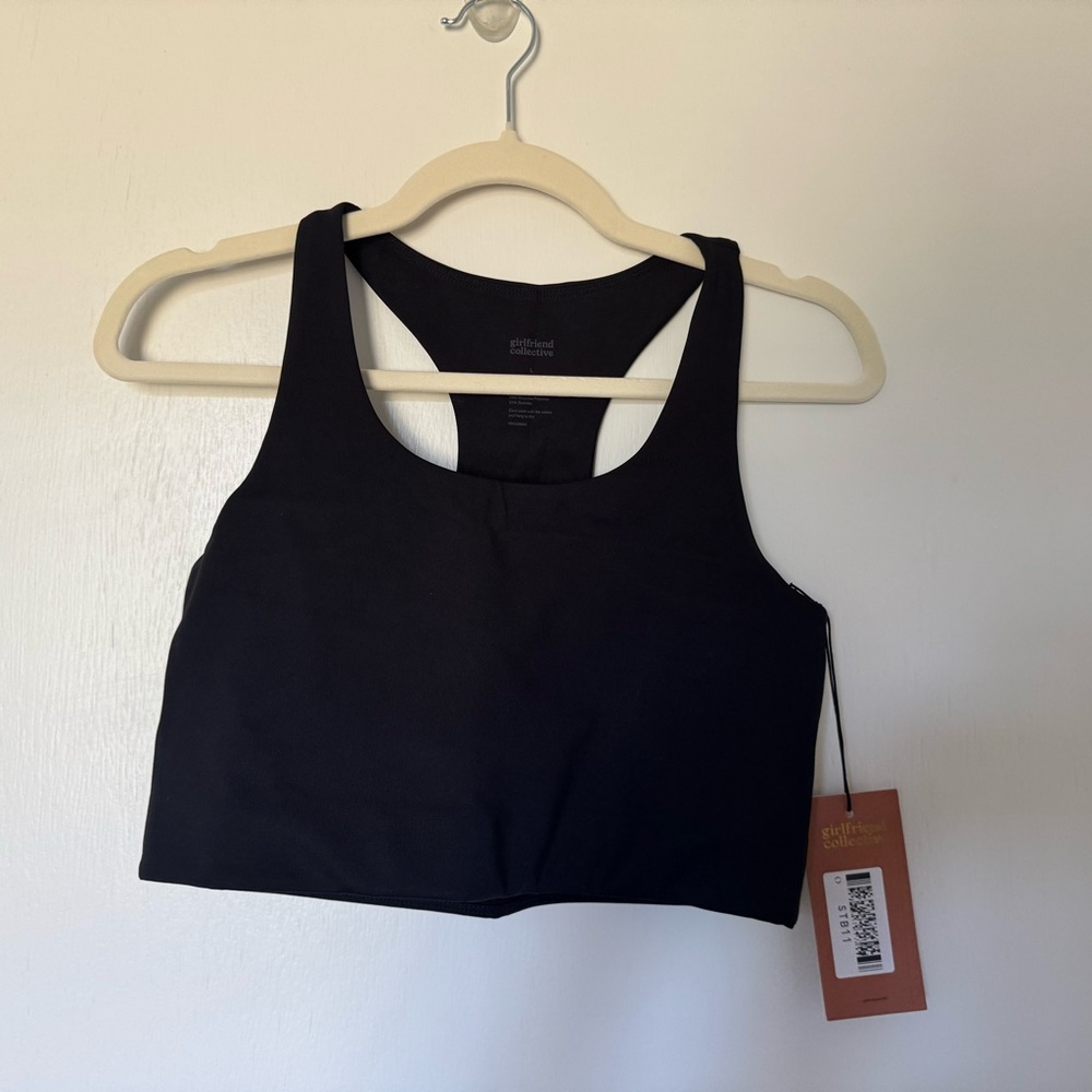 NWT Girlfriend Collective Black Activewear Top